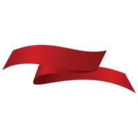 Elegant Christmas Red Ribbon vector