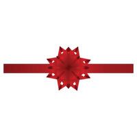 Elegant Christmas Red Ribbon vector