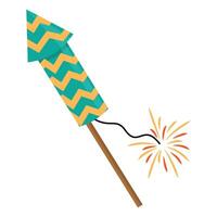 New Year Firecracker Illustration vector