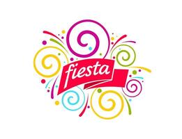 Fun carnival event symbol, fiesta holiday icon vector