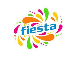 Fun carnival event, fiesta holiday party symbol vector