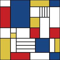 abstract bold colorful rectangle pattern vector