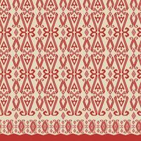 ethnic batik kalimantan ornament pattern vector