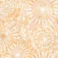 abstract dandelion silhouette seamless pattern vector