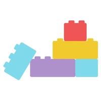 a pile of colorful blocks on a white background vector