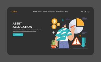Asset Allocation concept. Flat illustration vector