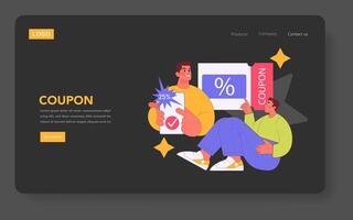 Loyalty Program And Reward. Flat Illustration vector