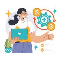 Economies of scale. Company scale of operation, amount of output vector