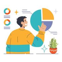 Segmentation concept. Flat illustration vector