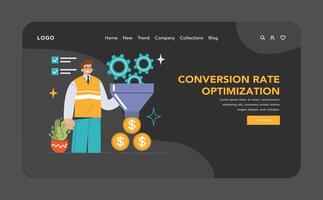 Website Optimization set. Flat illustration. vector