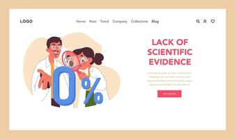 Scrutiny in neuro-linguistic programming. Flat illustration vector