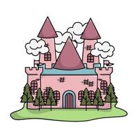 illustration of castle vector