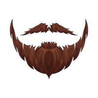 ilustración de barba y Bigote vector