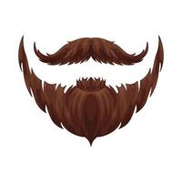 ilustración de barba y Bigote vector