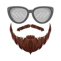 ilustración de hipster vector