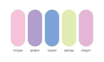 abstract color palette banner in set for next project vector
