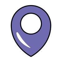 Location pin icon. Location icon. Map marker pointer. GPS location symbol vector