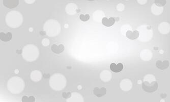 Blurred valentines day background design vector