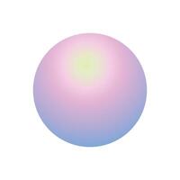 Colorful round gradient element on white background vector