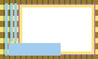 cute cartoon frame with decoration abstract doodle frame background vector
