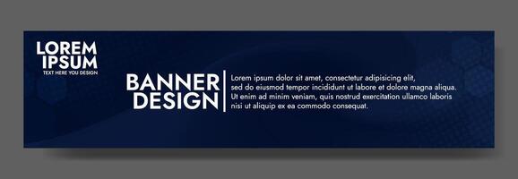 Sophisticated dark blue gradient mesh wave blur banner template, lending an elegant, impactful touch to digital and print marketing vector