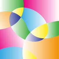 Colorful abstract gradient background with oval vector