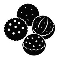 Set of Falafel icon design on white background vector