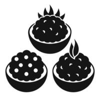 Set of Falafel icon design on white background vector