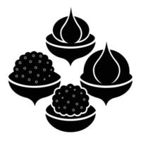 Set of Falafel icon design on white background vector