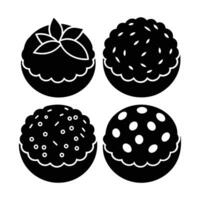 Set of Falafel icon design on white background vector