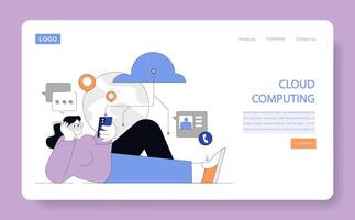 Cloud Computing innovation. illustration. vector