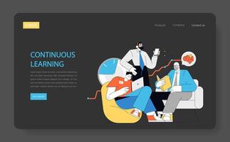 Continuous Learning concept. illustration vector