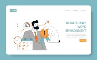 Results-Only Work Environment illustration vector