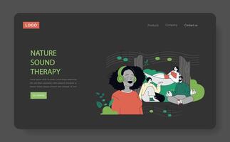 Eco Therapy. Flat Illustration vector