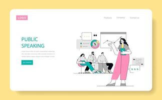 Soft Skills Flat illustration. vector