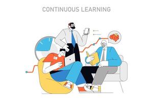 Continuous Learning concept. illustration vector
