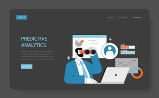 Predictive Analytics in H illustration vector