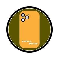 cellphone case icon, symbol design vector