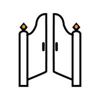 house door icon illustration symbol design vector