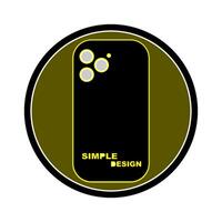 cellphone case icon, symbol design vector