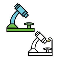 microscope icon illustration symbol design vector