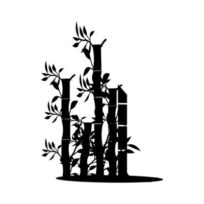 Bamboo Logo Template icon illustration design