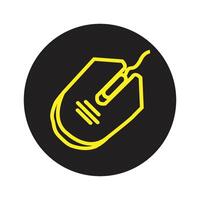 computer mouse icon illustration symbol design vector