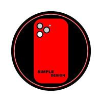 cellphone case icon, symbol design vector