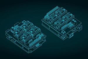 Arduino Uno CNC shield vector