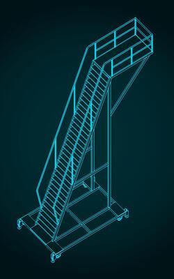 Mobile work platform illustration