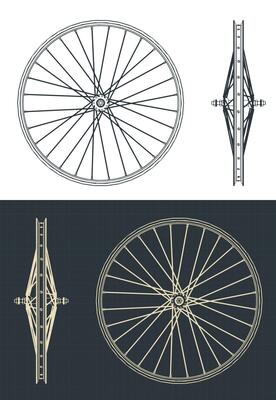 Bicycle rim blueprints