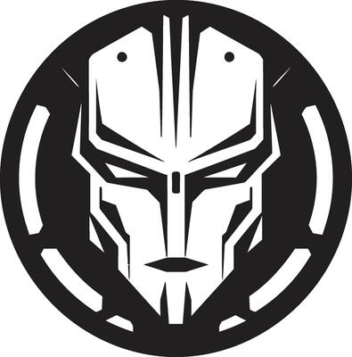 Circuitry Conductor Cybernetic Head Symbol Electronic Avatar Black Cyberrobot