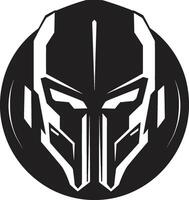 Mechanical Monarch Cyberrobot Face Techno Triumph Black Cybernetic Head vector