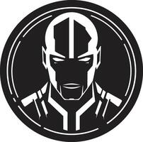 Techno Titan Cyberrobot Electronic Enigma Futuristic Robot Head vector
